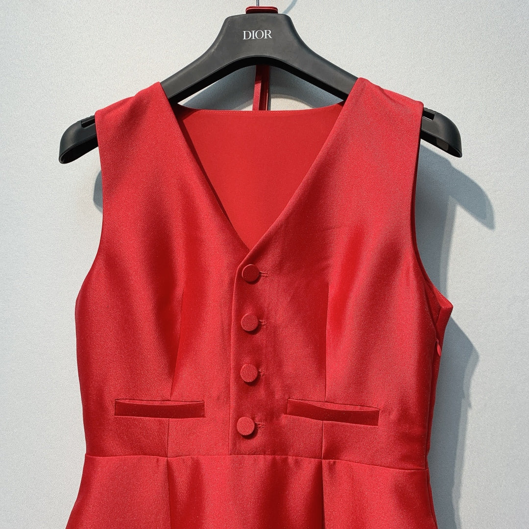 Dior 26s V-Neck Blazer Dress 1133