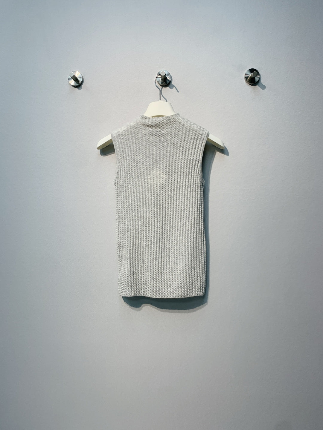 Loewe Anagram Tank Top Grey Ribbed Cotton 362624