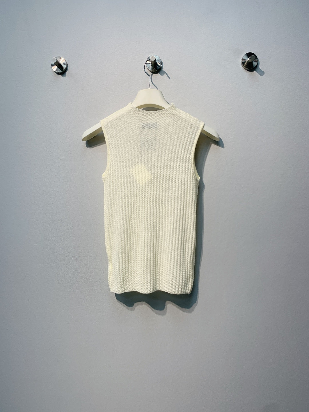 Loewe Anagram Tank Top White Ribbed Cotton 362625
