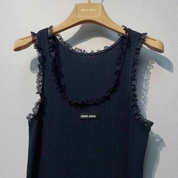 MiuMiu 2026 Set Navy Wool 392889