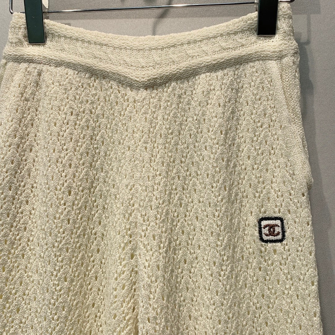 CC 26s Coco Beach Knit Wide-Leg Pants 395869