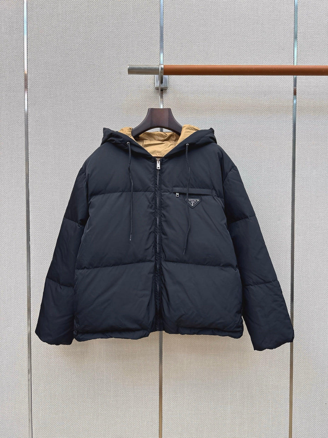 Prada 26s Down Jacket Dark Blue Re-Nylon 419234