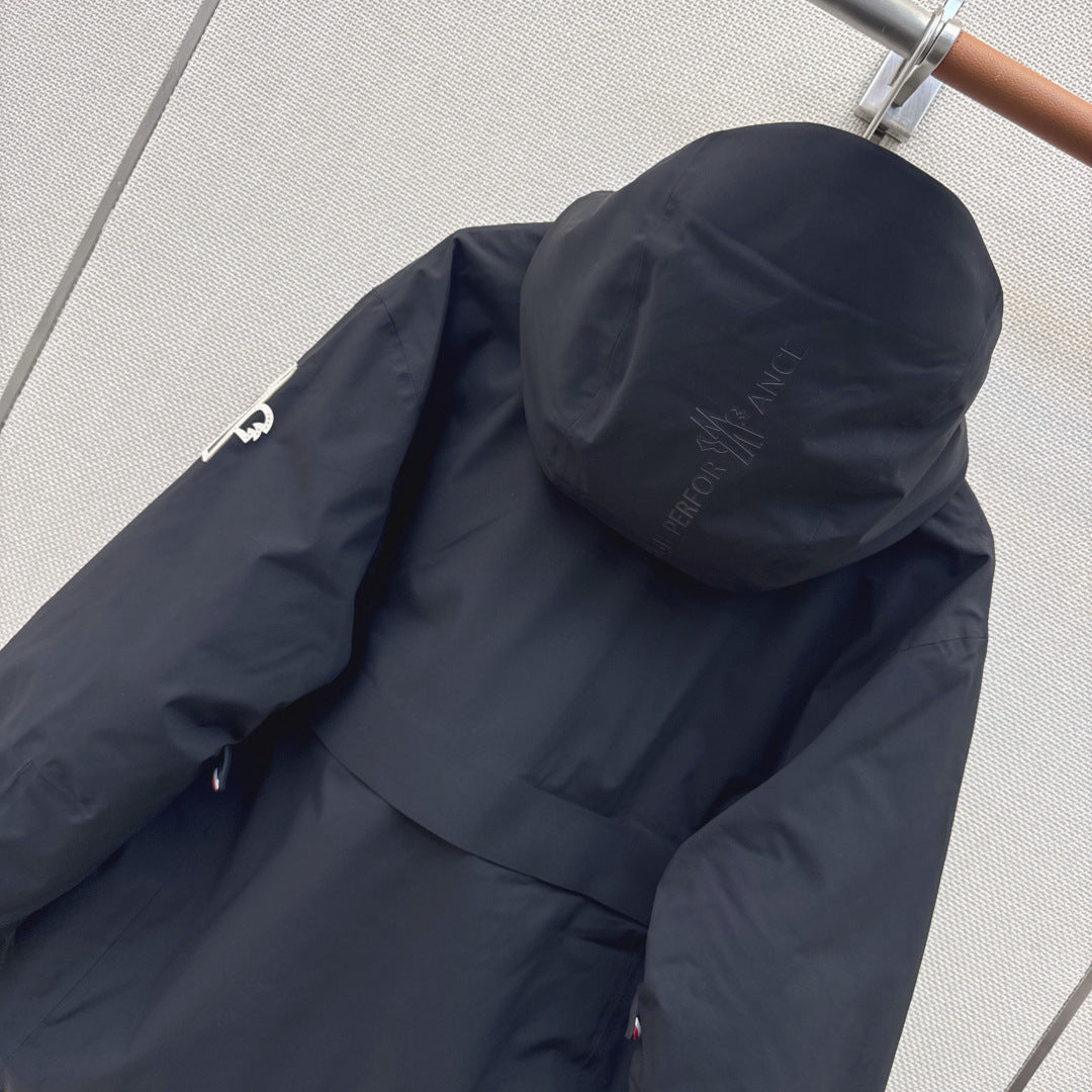 Moncler 26s Grenoble Ski Anorak Jacket Black Polyester 429118