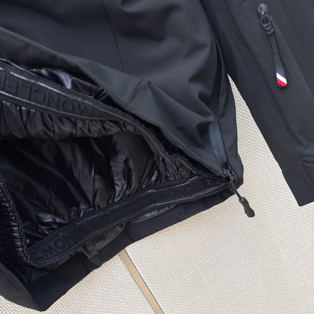 Moncler 26s Grenoble Ski Anorak Jacket Black Polyester 429118