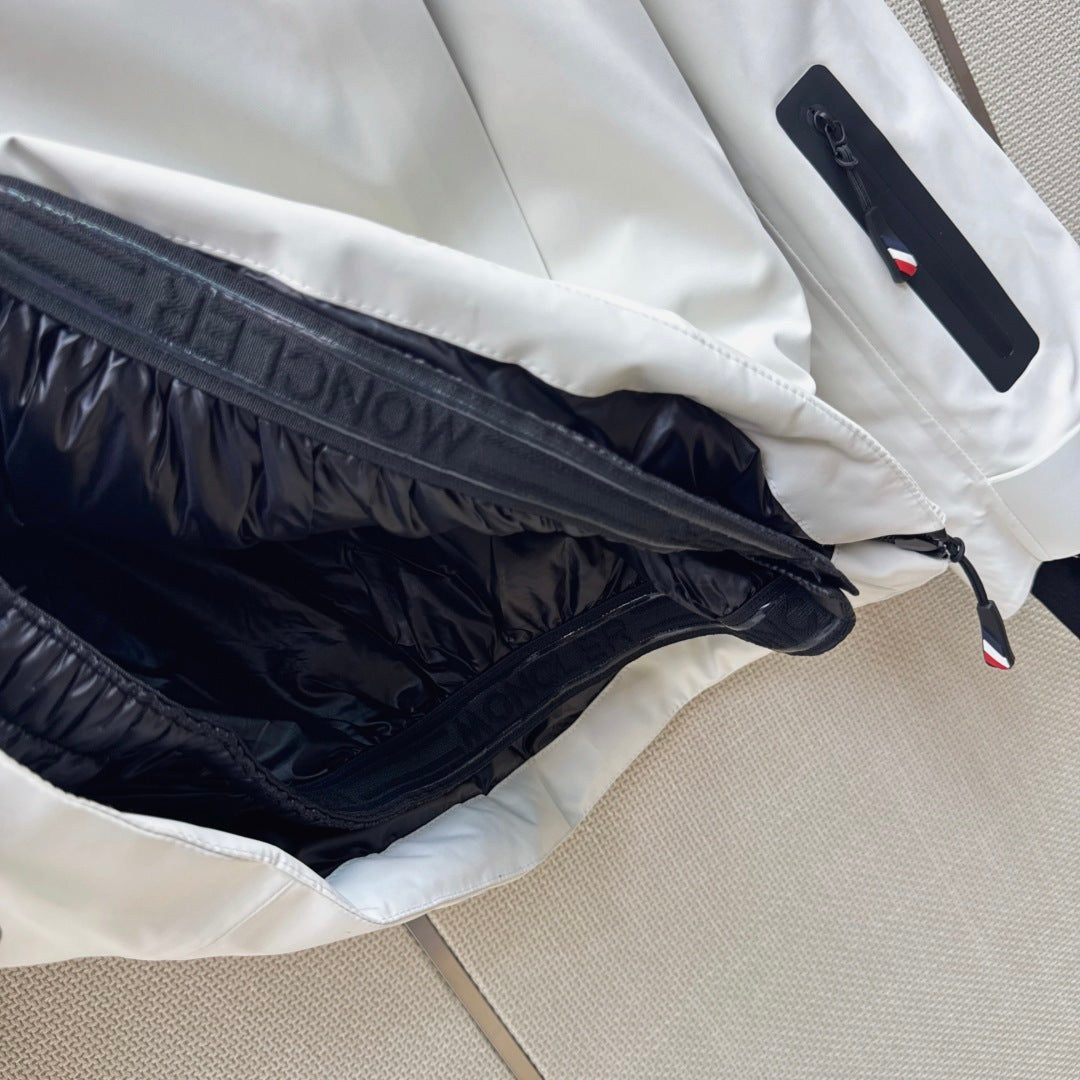 Moncler 26s Grenoble Ski Anorak Jacket White Polyester 429119