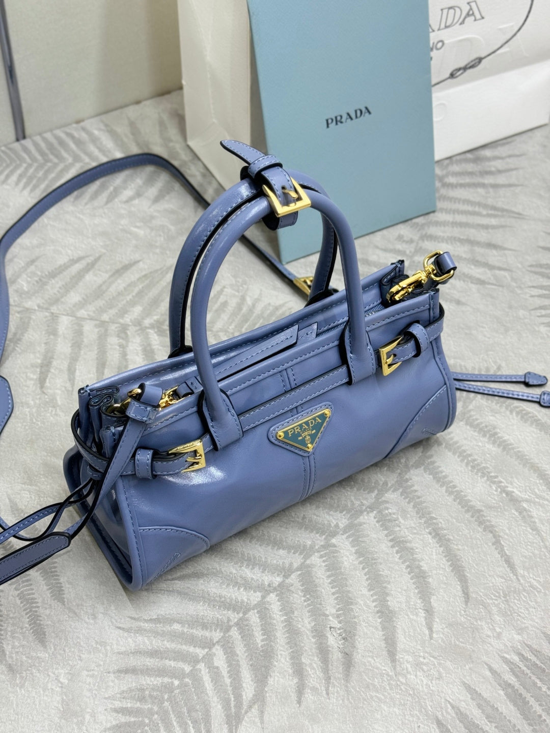 Pra Bonnie Bag 24cm Sunny Mountain Blue Leather 293948