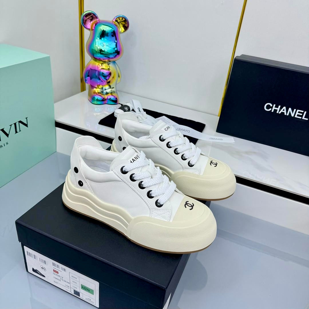 CC 25C Sneakers 50mm White Sheepskin Mesh 413844