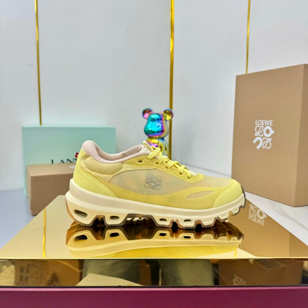 Loewe 26s Cloudsolo Sneakers Light Yellow Mesh