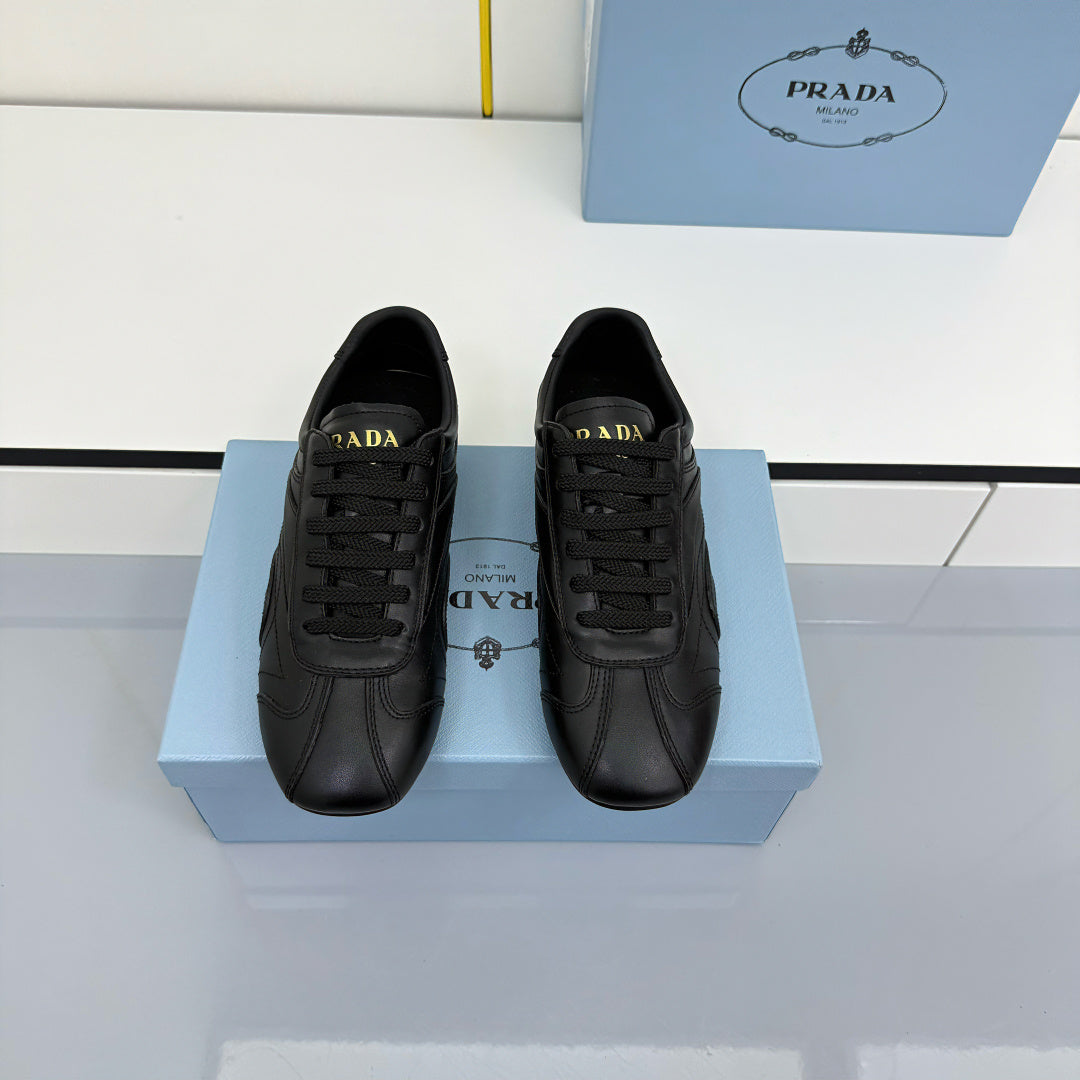 Prada 26s Montecarlo Re-Edition Sneakers Black Leather 986633