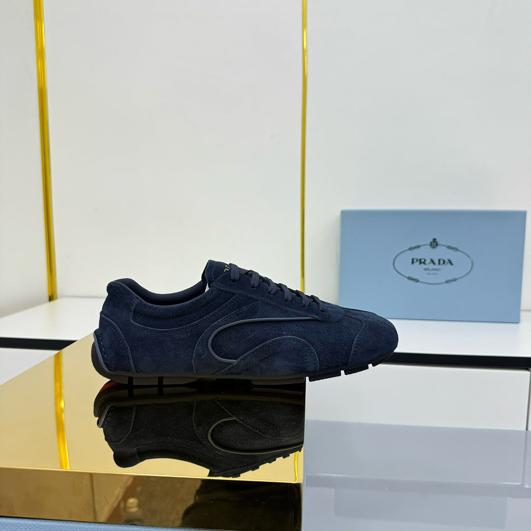 Prada 26s Montecarlo Re-Edition Sneakers Dark Blue Suede 986636