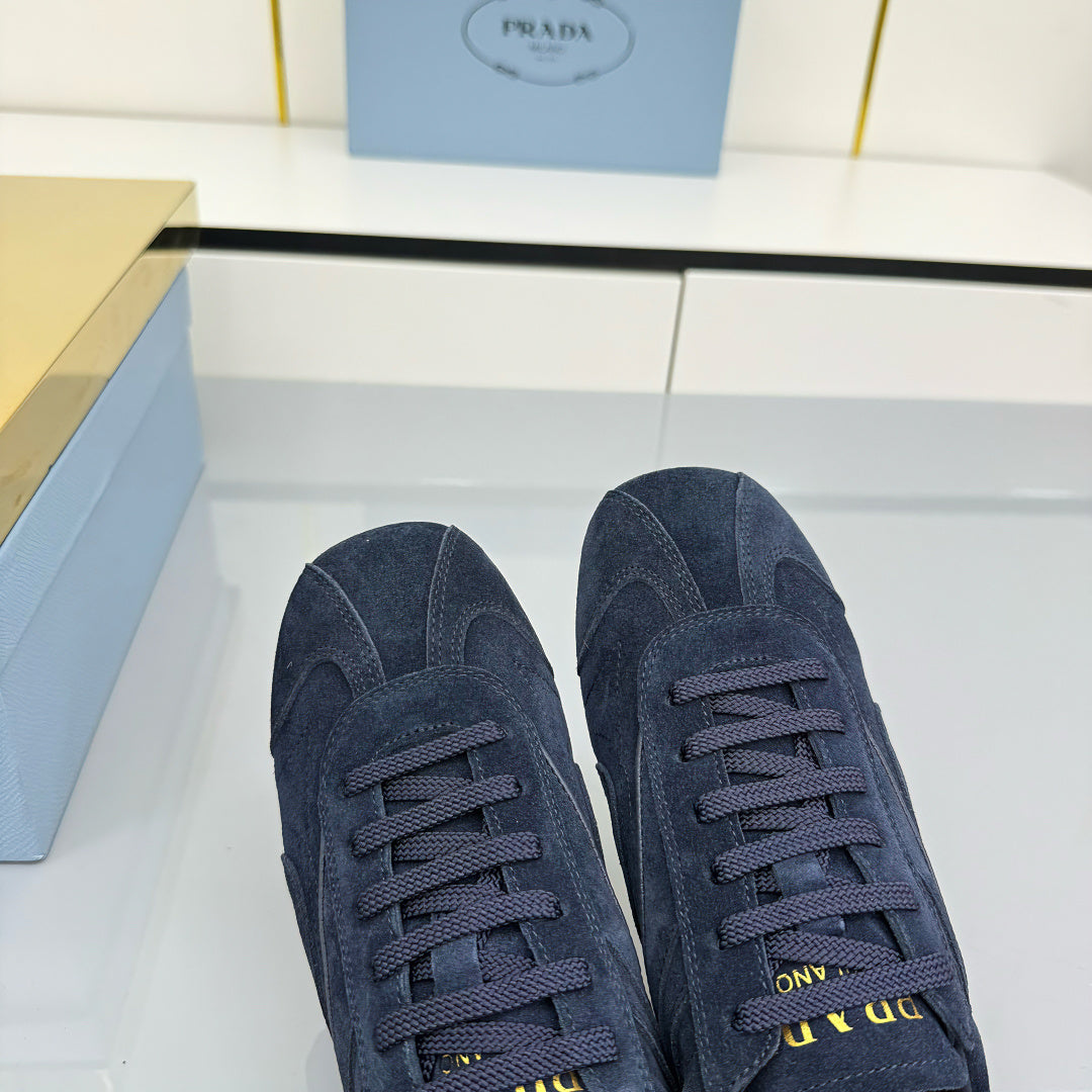 Prada 26s Montecarlo Re-Edition Sneakers Dark Blue Suede 986636