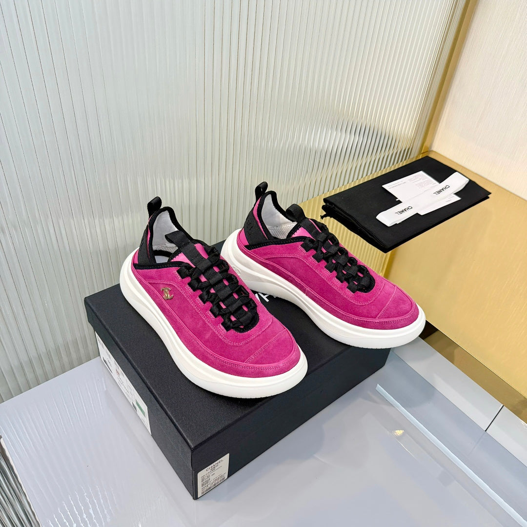 CC 26s Casual Sneakers Hot Pink Suede 928040