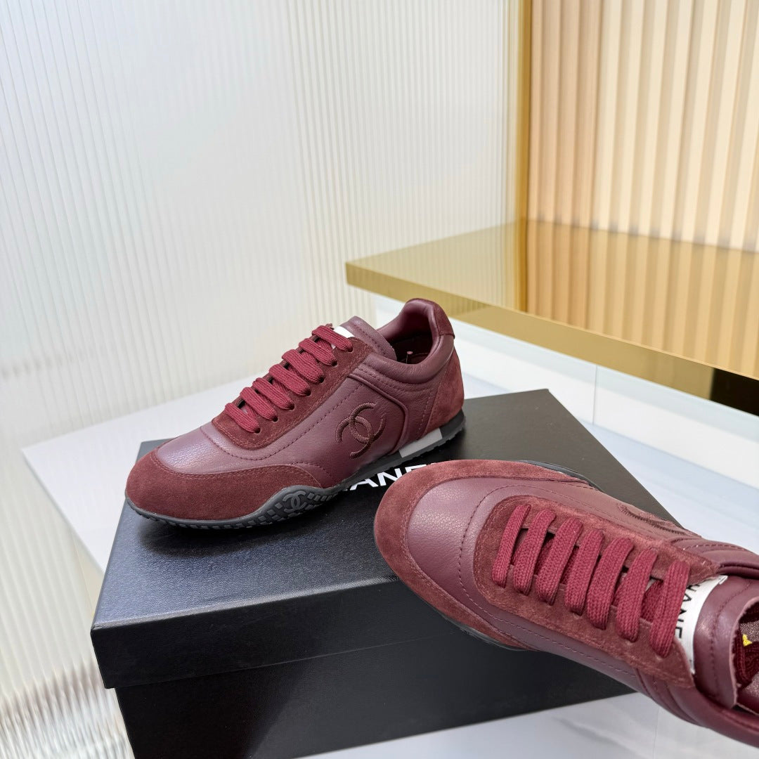 CC 26s Cruise Trainer Burgundy Suede Sheepskin 962211