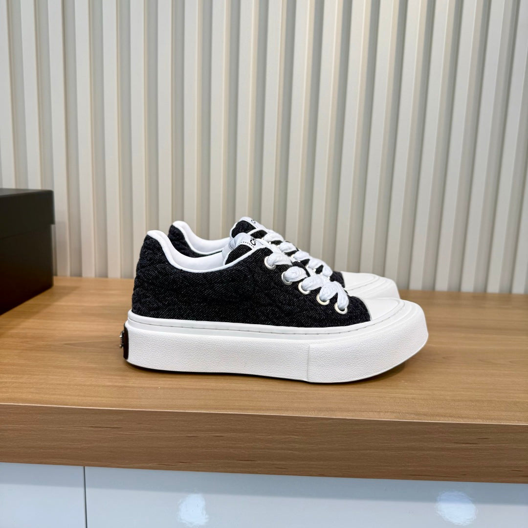 CC 26S Quilted Sneakers 3cm Black Fabric 106062