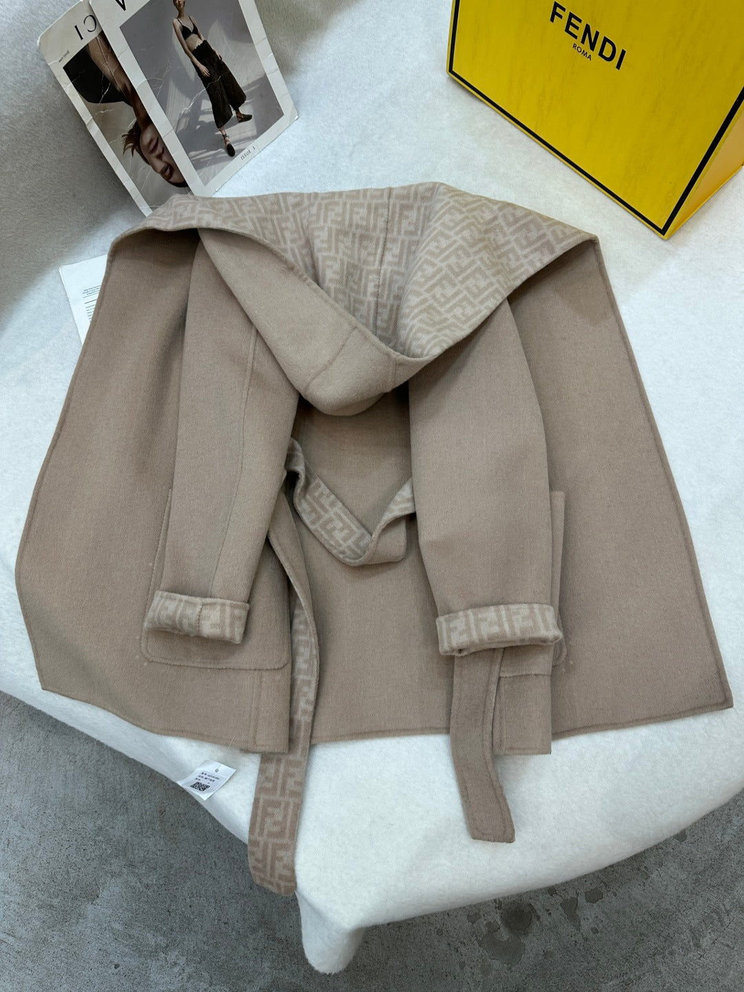Fendi 25 Jacket Light Camel Wool 0014
