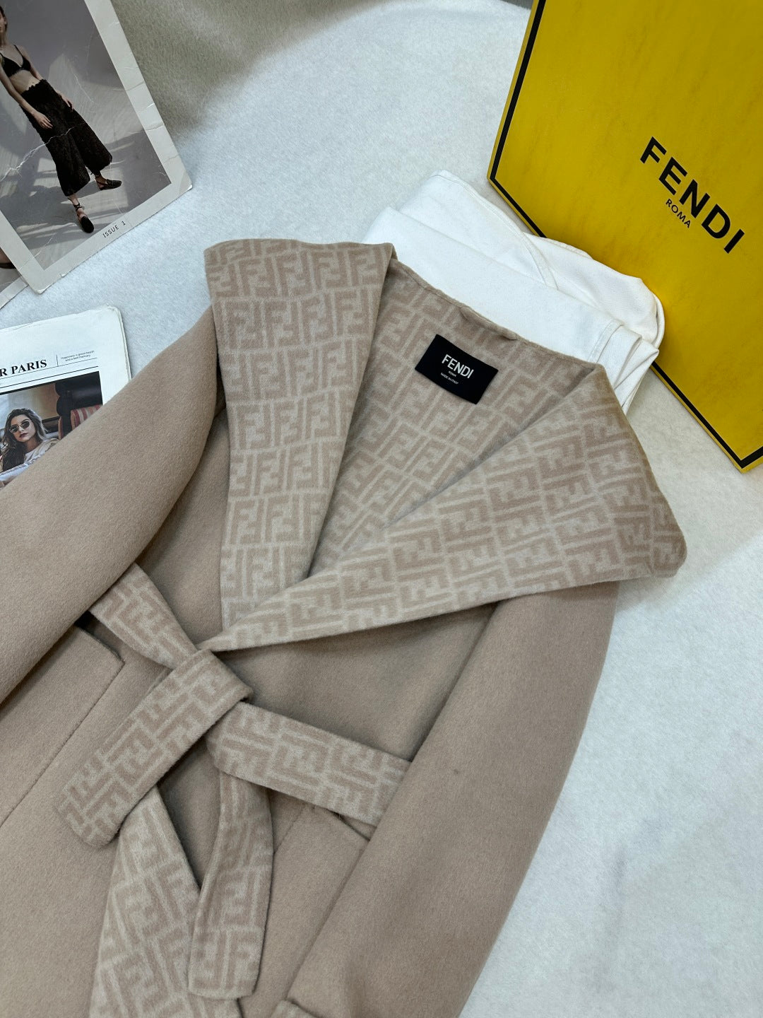 Fendi 25 Jacket Light Camel Wool 0014