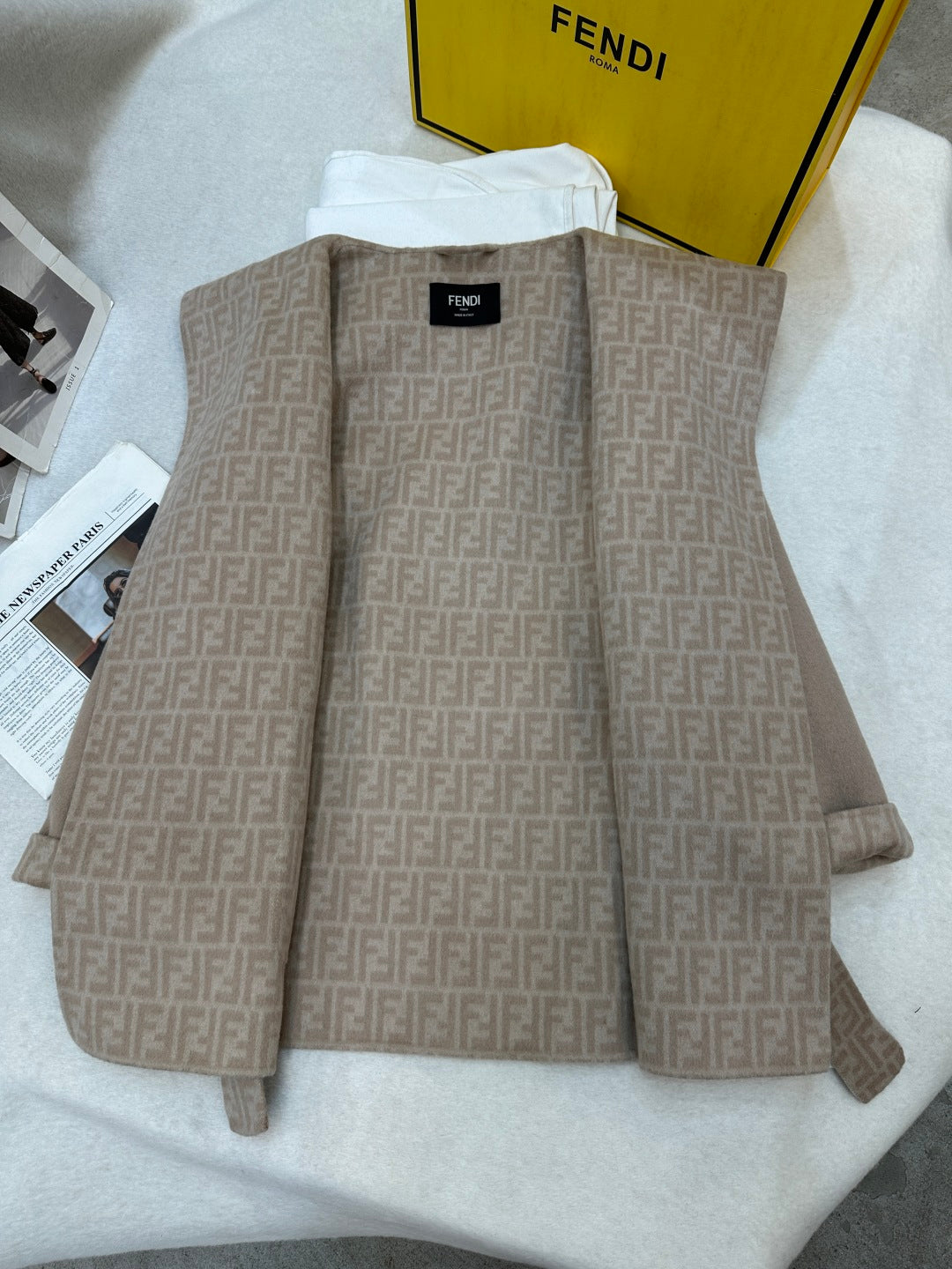 Fendi 25 Jacket Light Camel Wool 0014