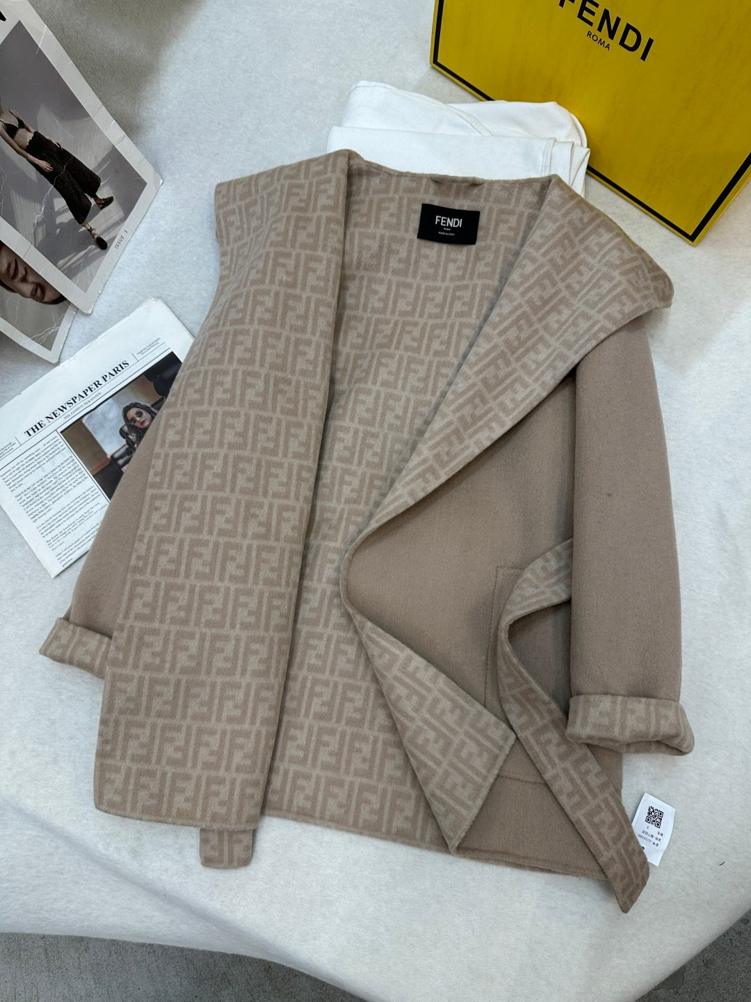 Fendi 25 Jacket Light Camel Wool 0014
