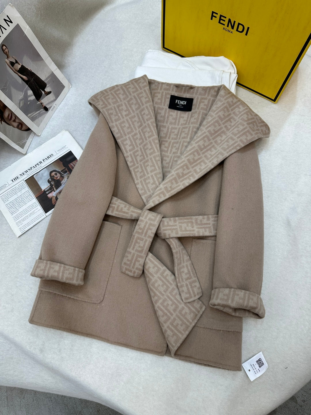 Fendi 25 Jacket Light Camel Wool 0014