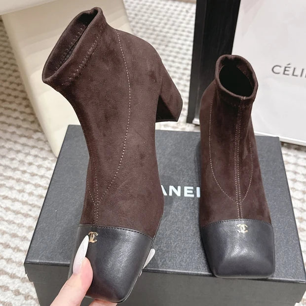 Chanel 2026 Ankle Boots 50mm Cowhide Suede 930690