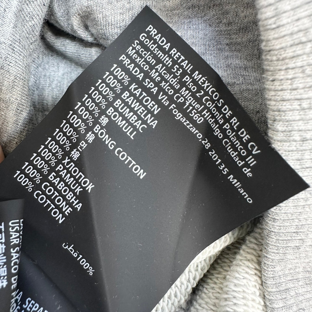 Miu Miu Fleece Pants Grey Cotton 341879