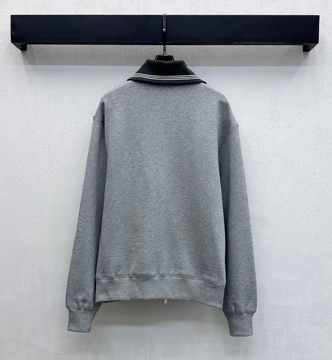 Miu Miu Fleece Jacket  Zippered  Grey Cotton 341877