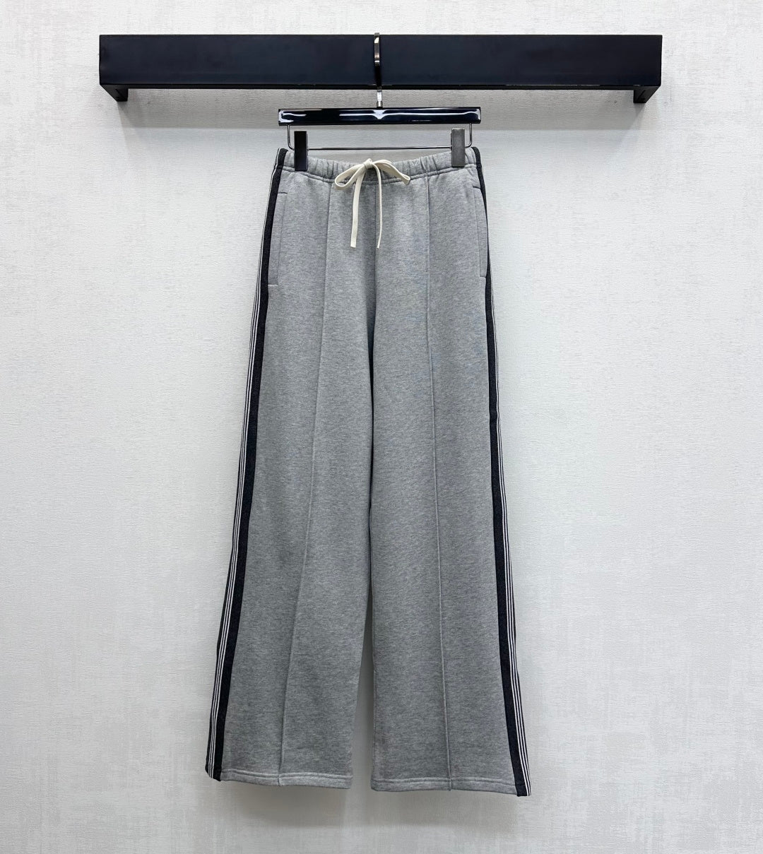 Miu Miu Fleece Pants Grey Cotton 341879