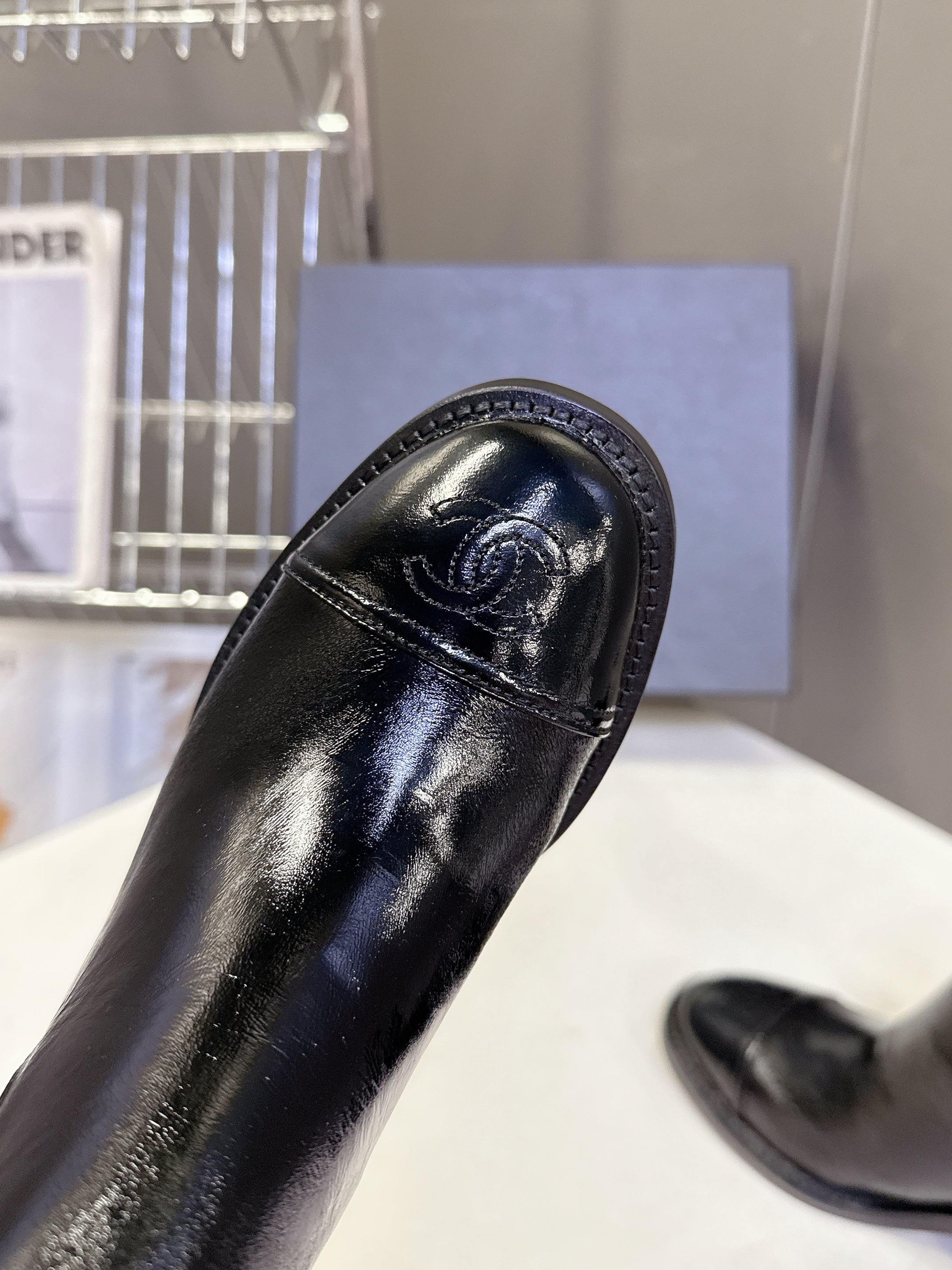 CC 26s Ankle Boots Black Glossy Lambskin 948059