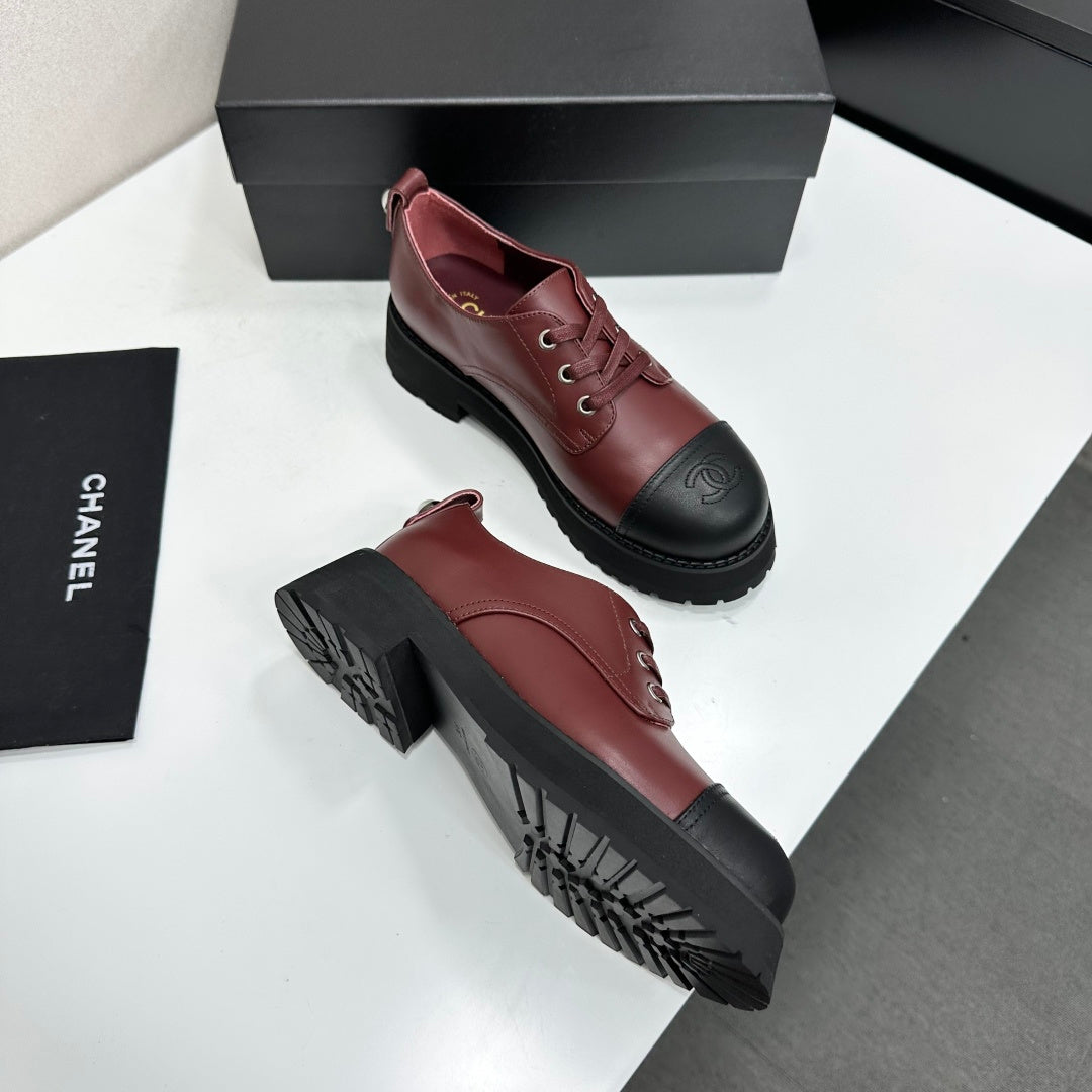 CC 26s Derby Loafer Black Burgundy Cowhide 925710