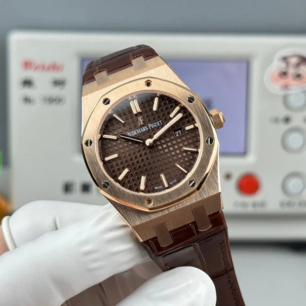 Audemars Piguet Royal 33mm Brown Dial Brown Crocodile Leather