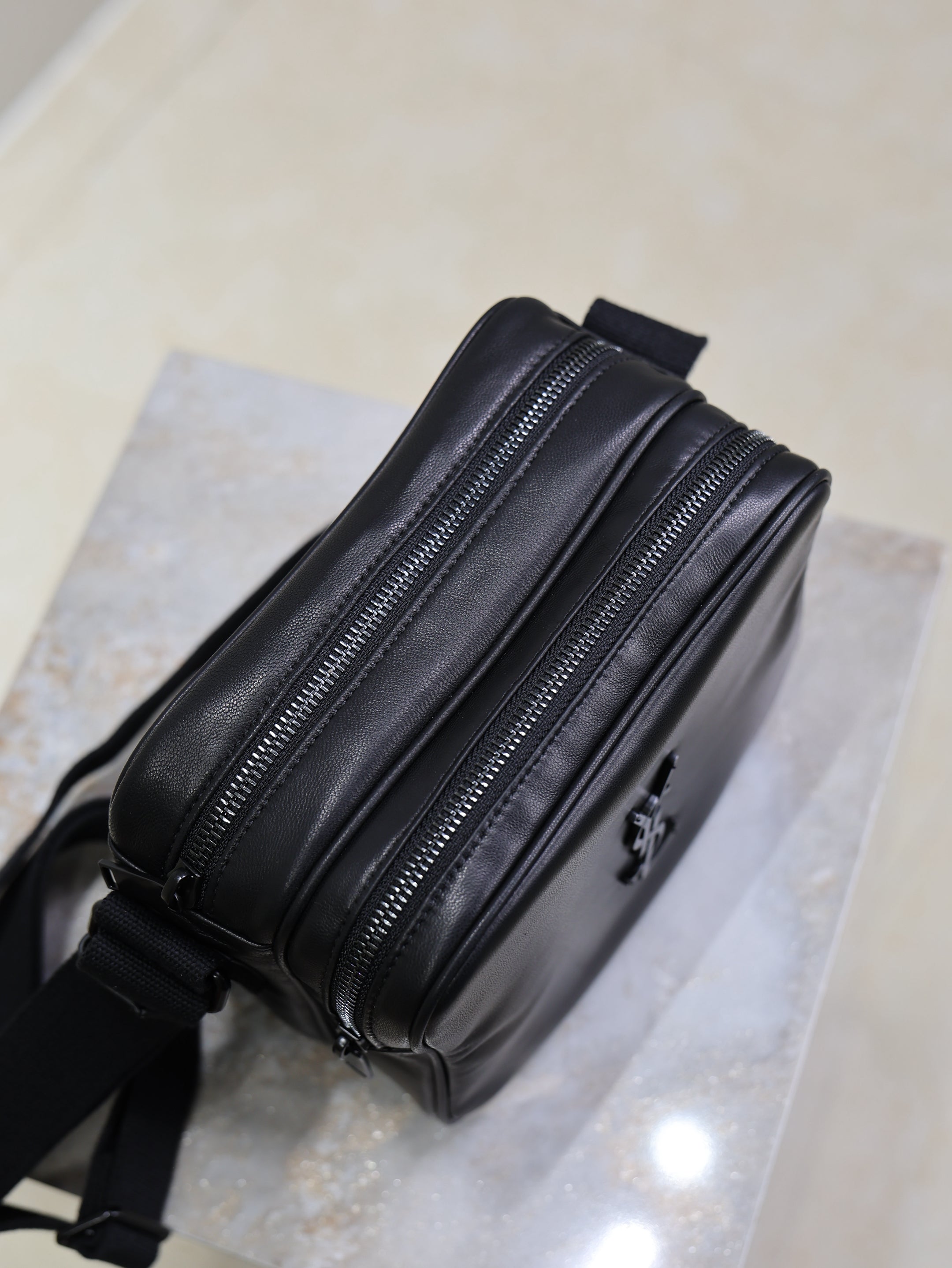 Prada Niki Camera Bag 19.5cm Black Lamskin HW