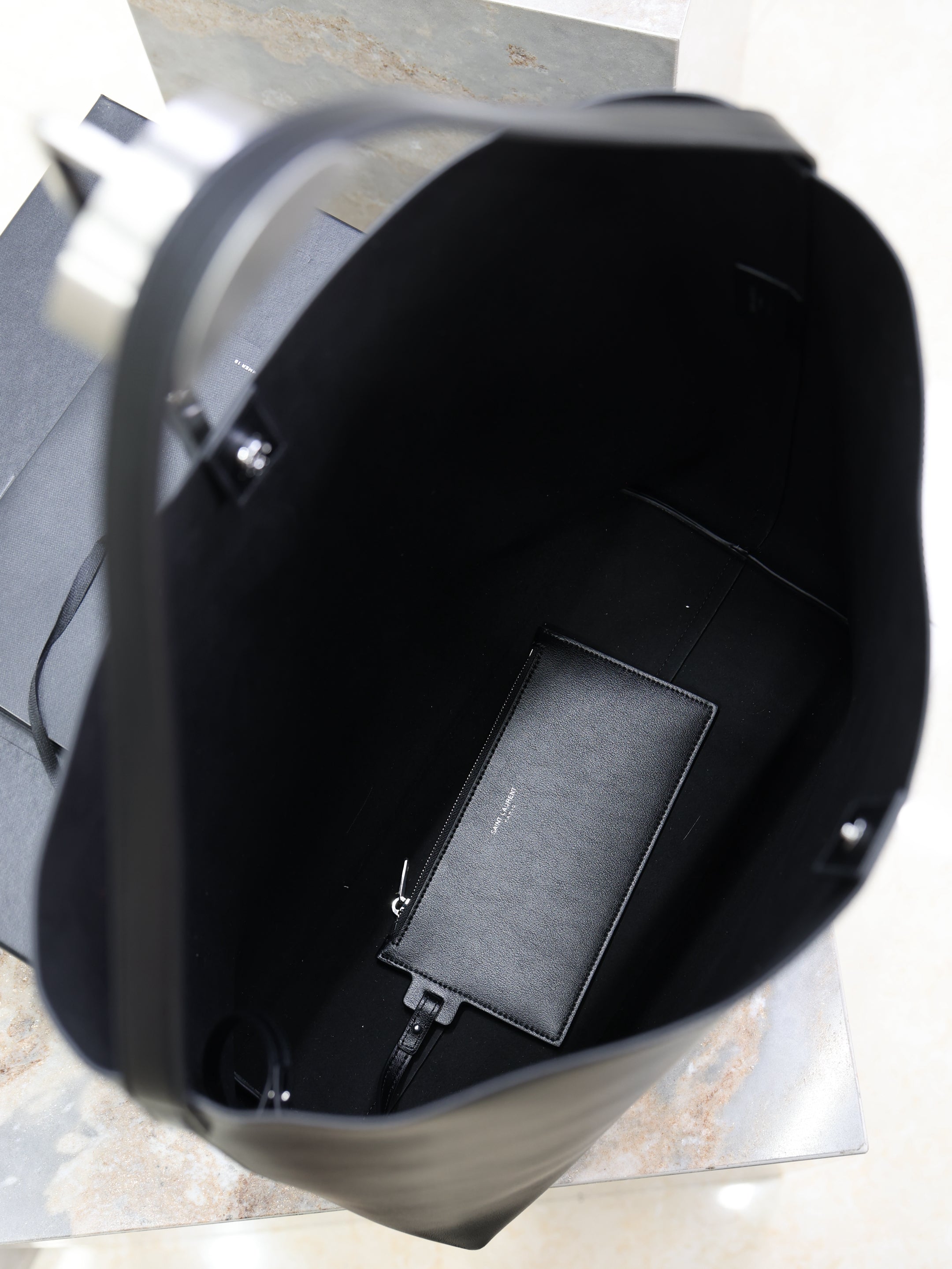 YSL Bold Hobo 37cm Black Cowhide