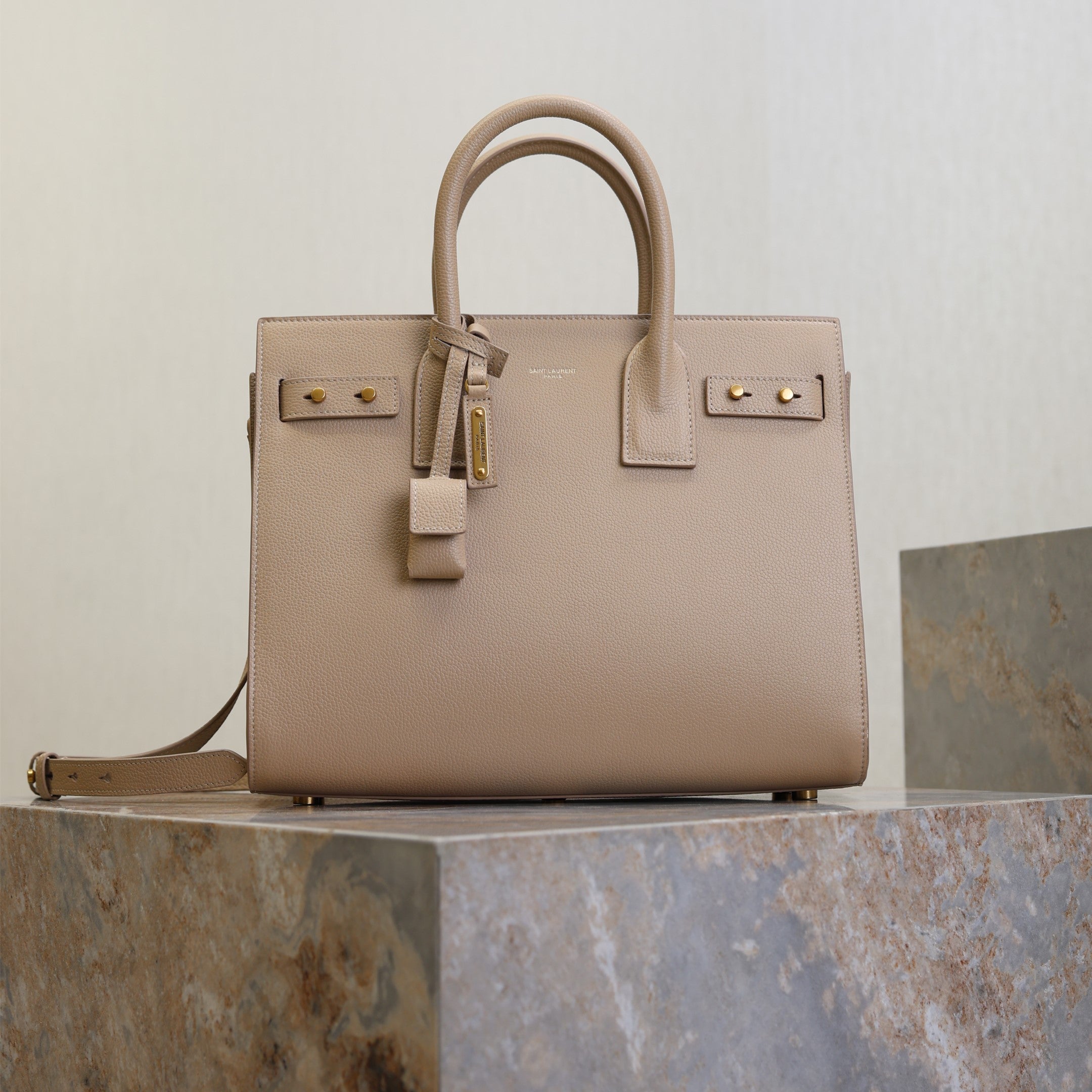 YSL Sac De Jour Nano 32cm Beige Cowhide GHW
