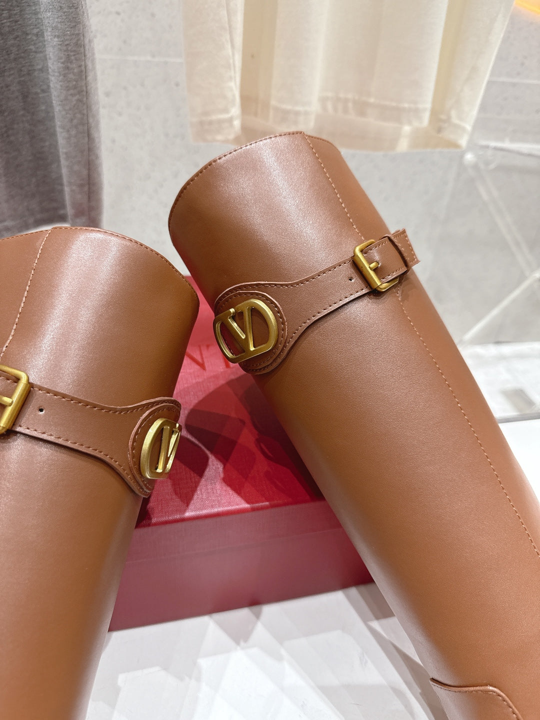 Valentino 2025 Boot Brown Calfskin 435096