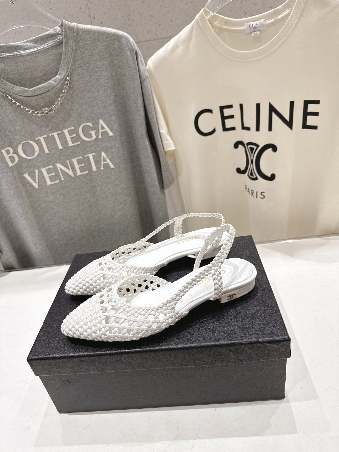 CC 26s Slingback Flat White Distinct Woven 888091