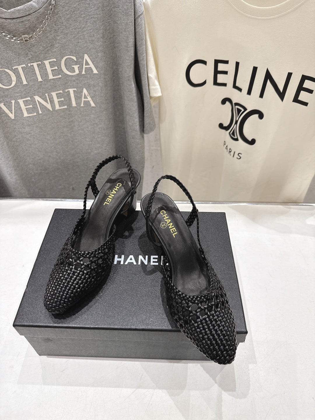 CC 26s Slingback 6.5cm Black Distinct Woven 888095