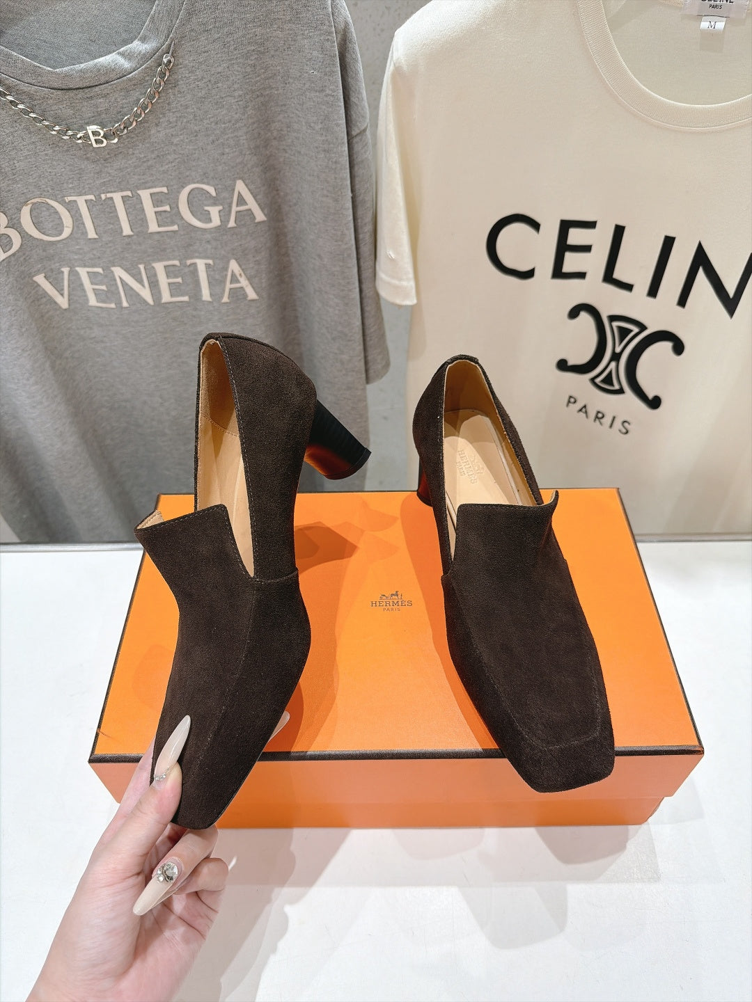 HM 26s Novia 50 Pumps 5cm Noir Suede 181585