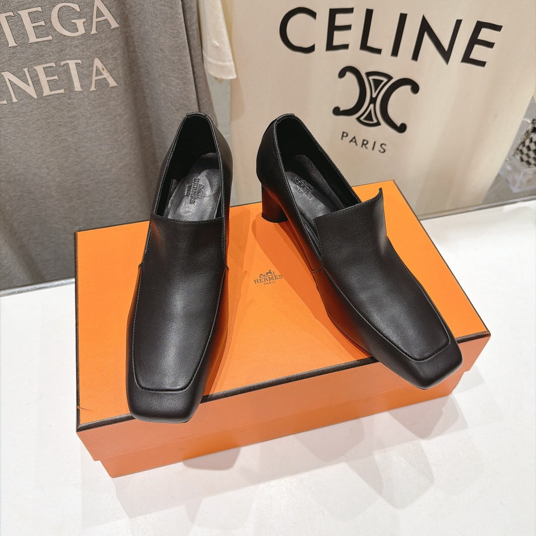 HM 26s Novia 50 Pumps 5cm Noir Leather 181589
