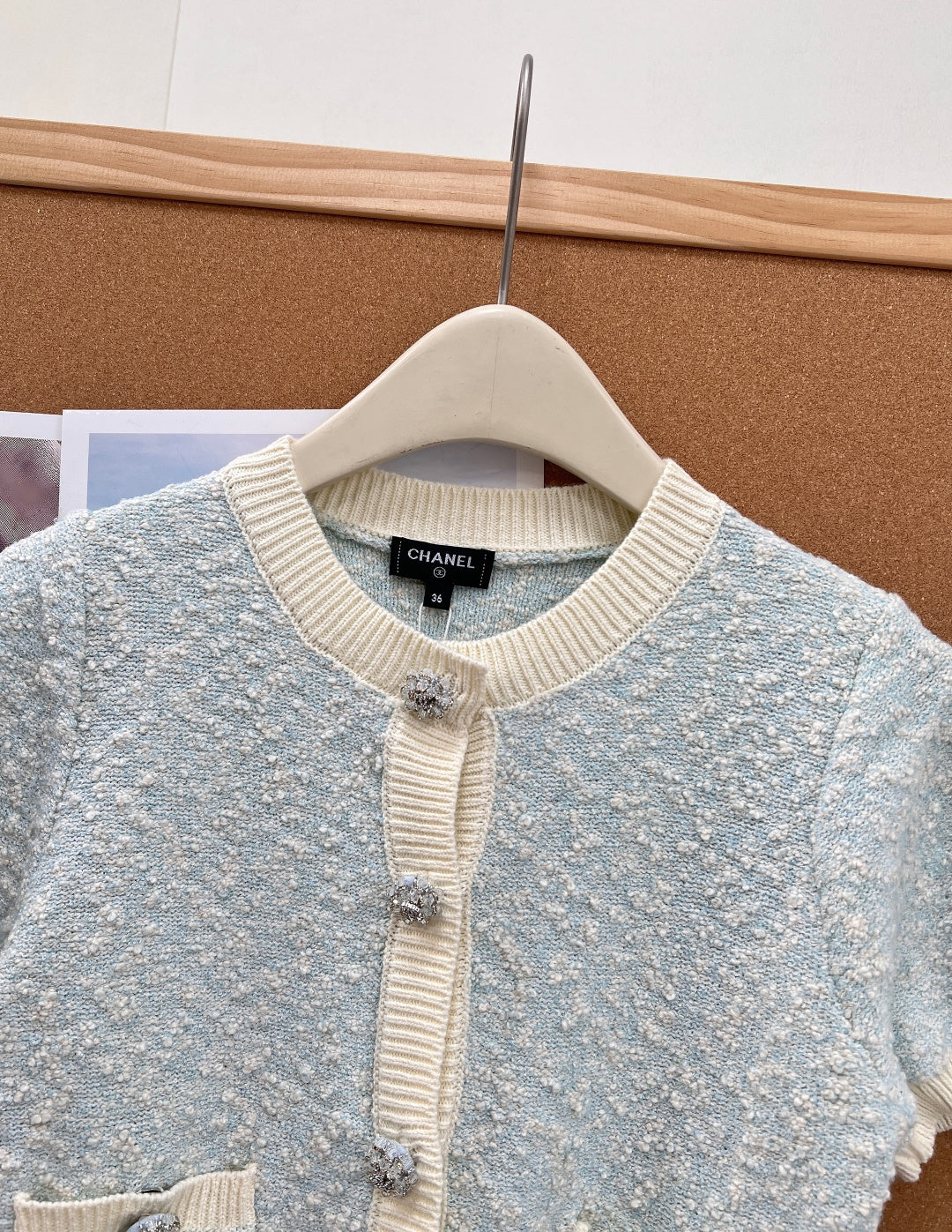 Chanel 26s Short-Sleeve Knit Polo 1310