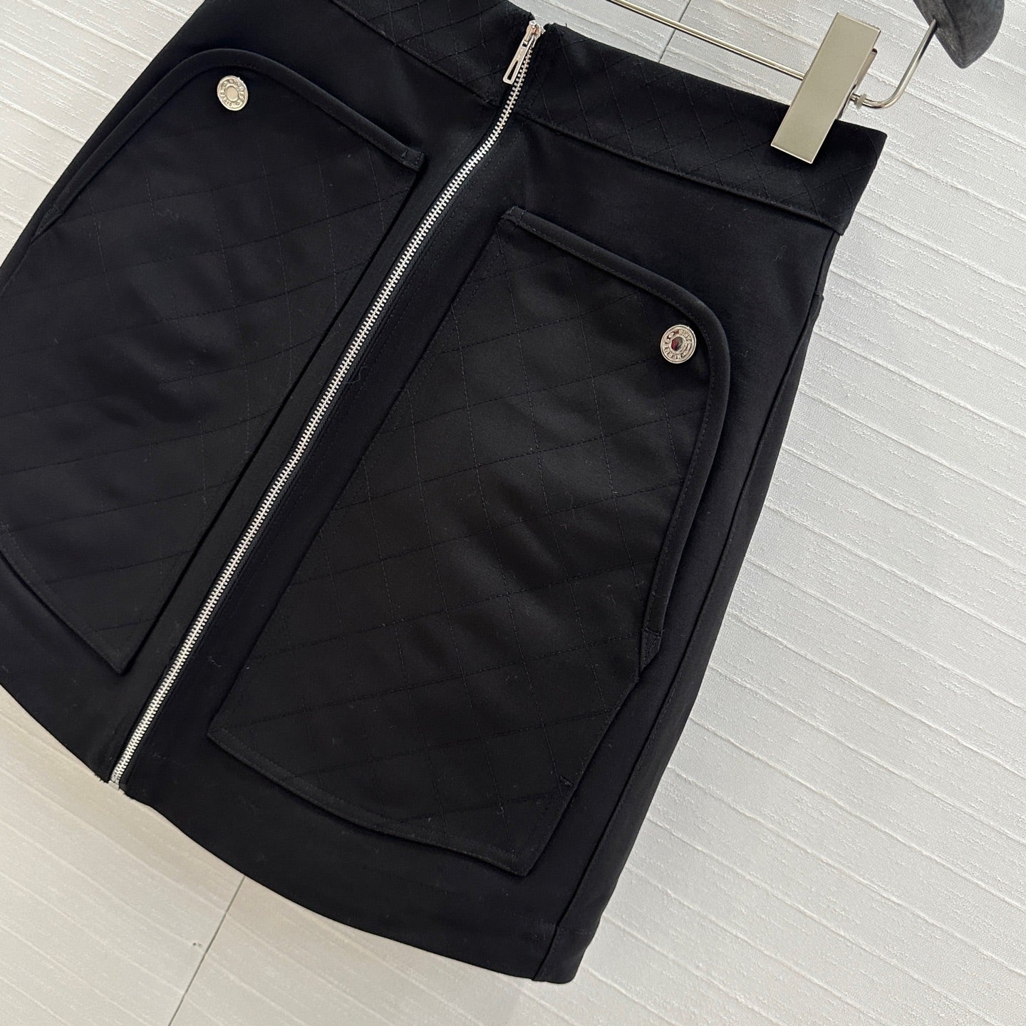 Hm 25 Zippered Skirt Black Cotton