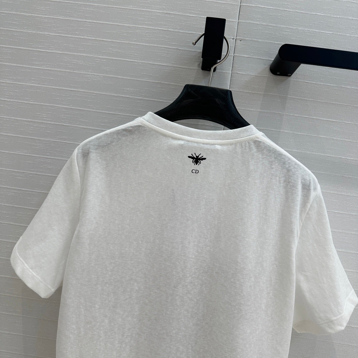 CD Heart T-shirt White Cotton Polyester