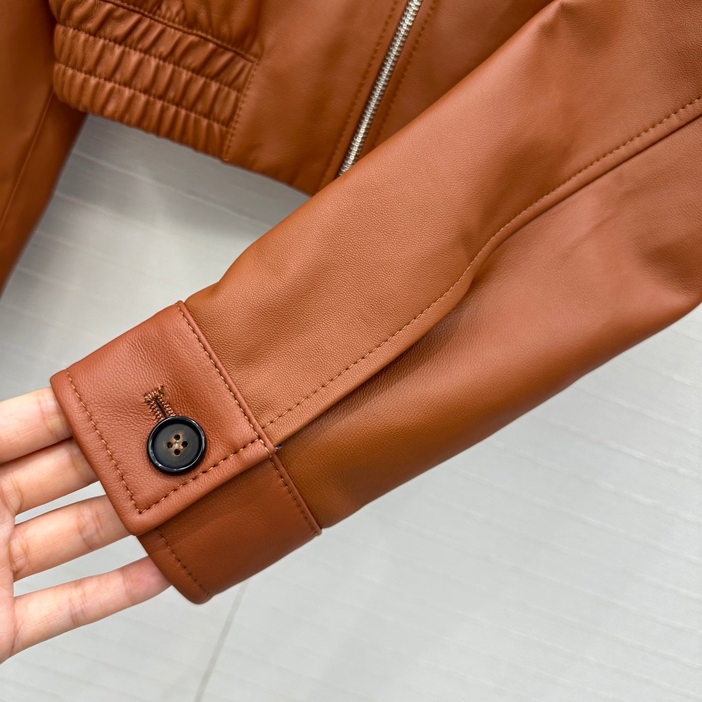 Miu Miu 25 Set Orange Brown Leather
