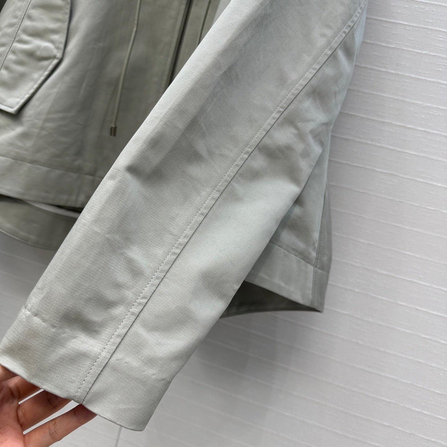 Loewe 25 Hooded Jacket Set Grey Green Polyester