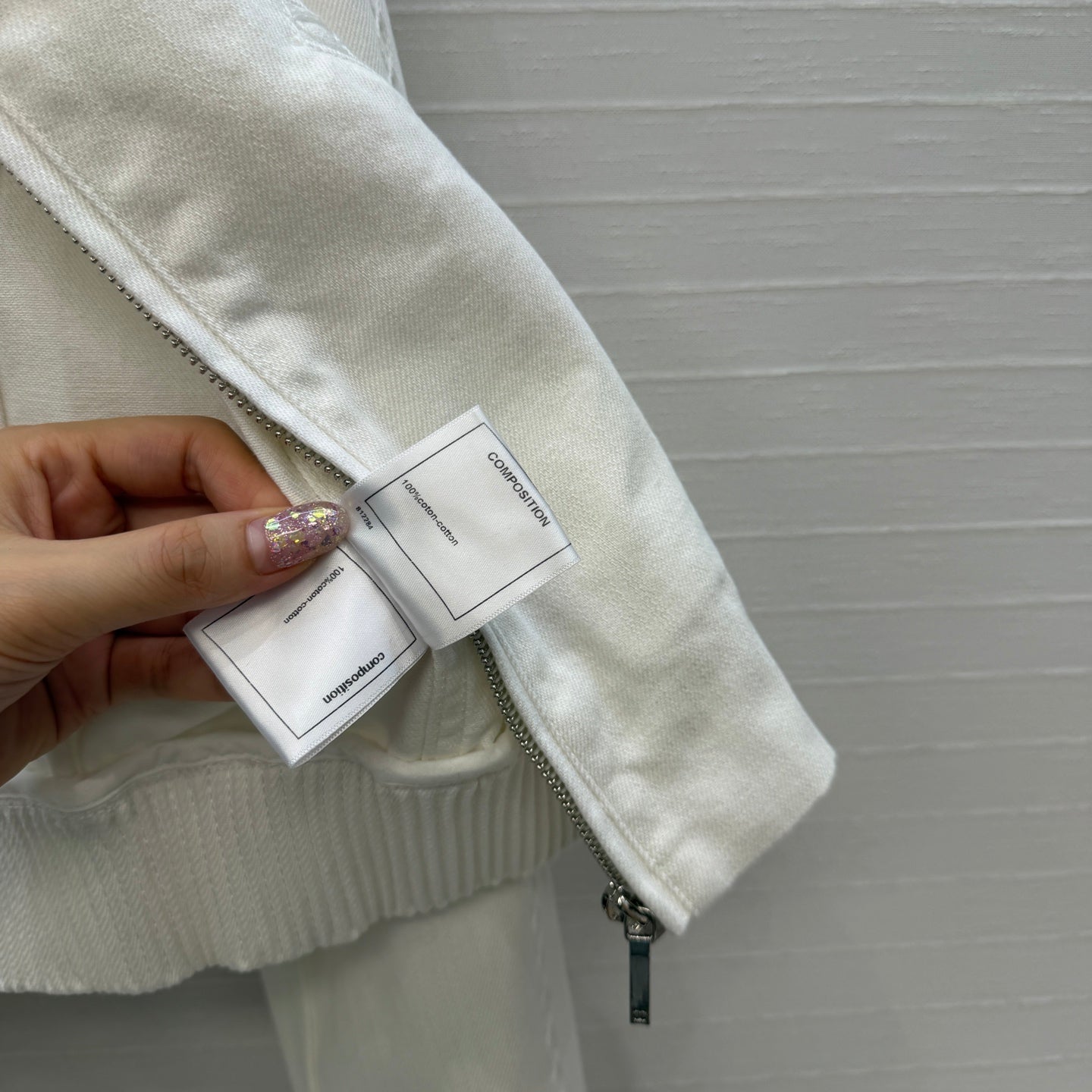 CC 26s Jacket With Cable Knit Embroidery White Denim 402908