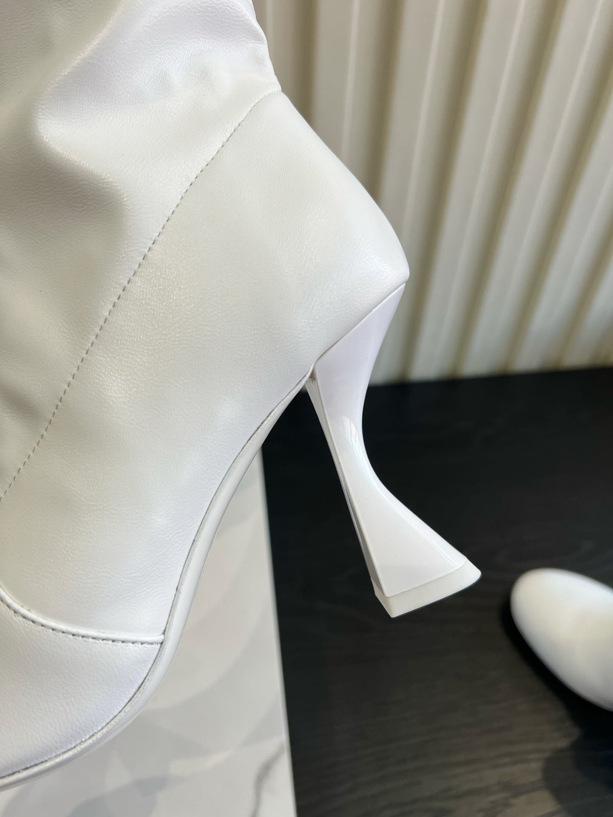 CC 26s Mid-Calf Boots White Lambskin 183502