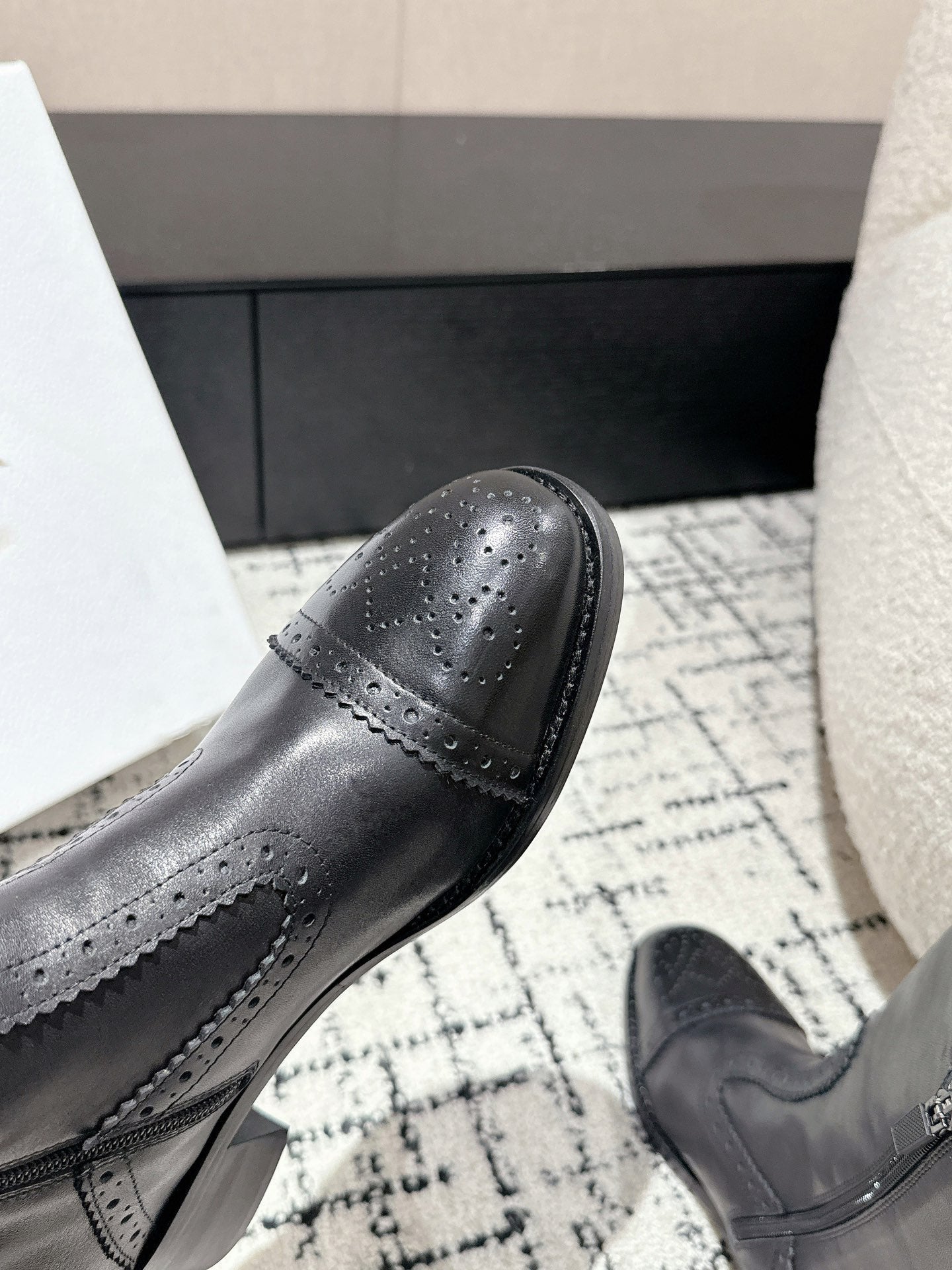 CD Ankle Boots Black Classic Pattern Calfskin
