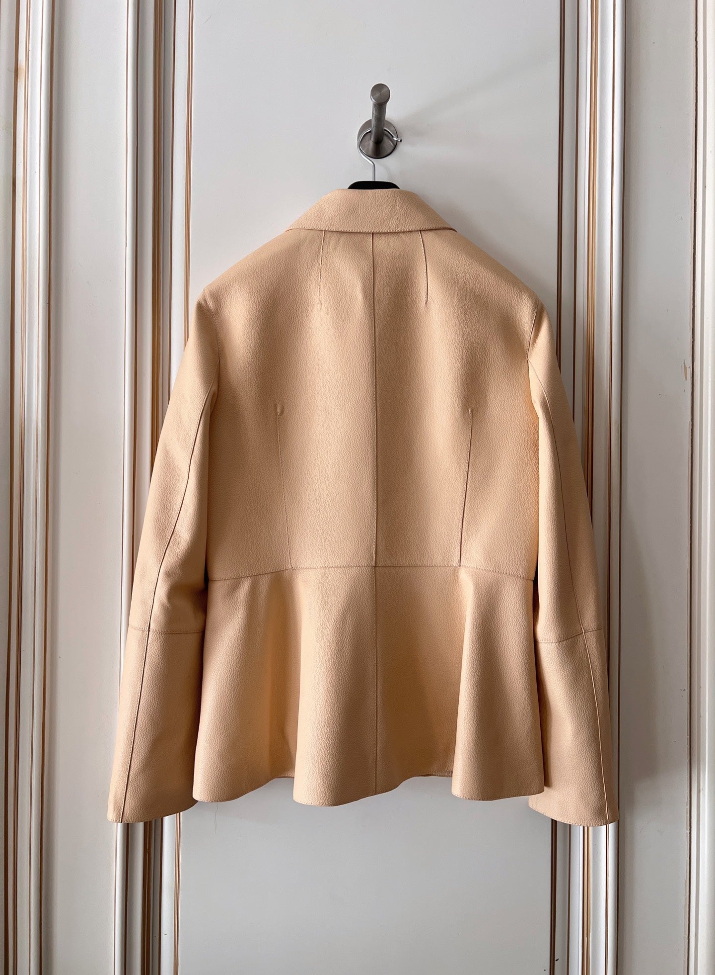 HM 26s Equestrian Jacket Beige Leather 418975