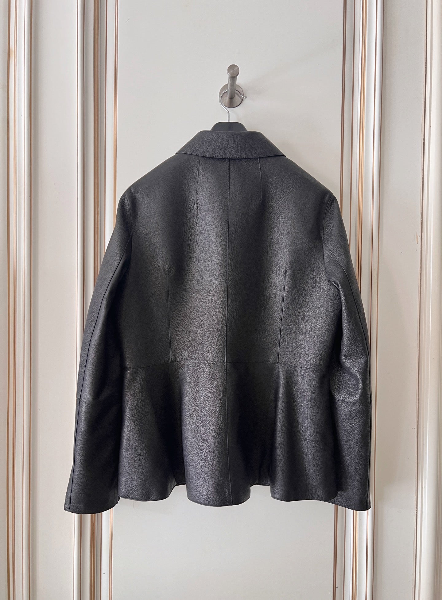 HM 26s Equestrian Jacket Black Leather 418978