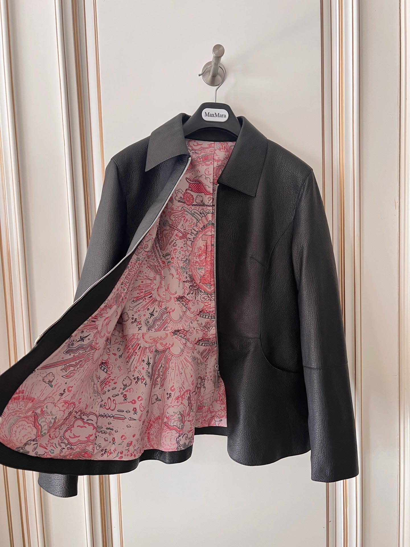 HM 26s Equestrian Jacket Black Leather 418978
