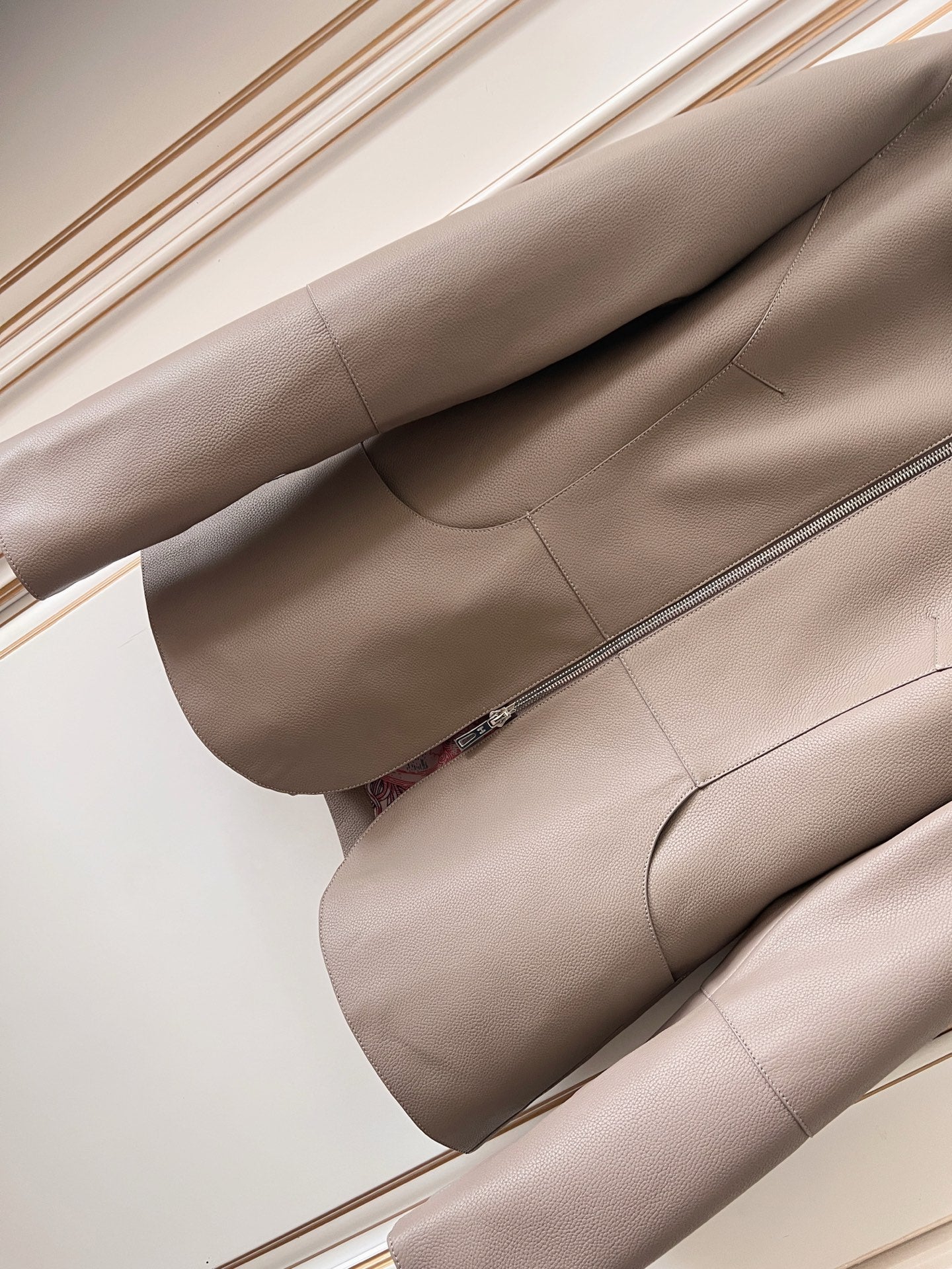 HM 26s Equestrian Jacket Taupe Leather 418981
